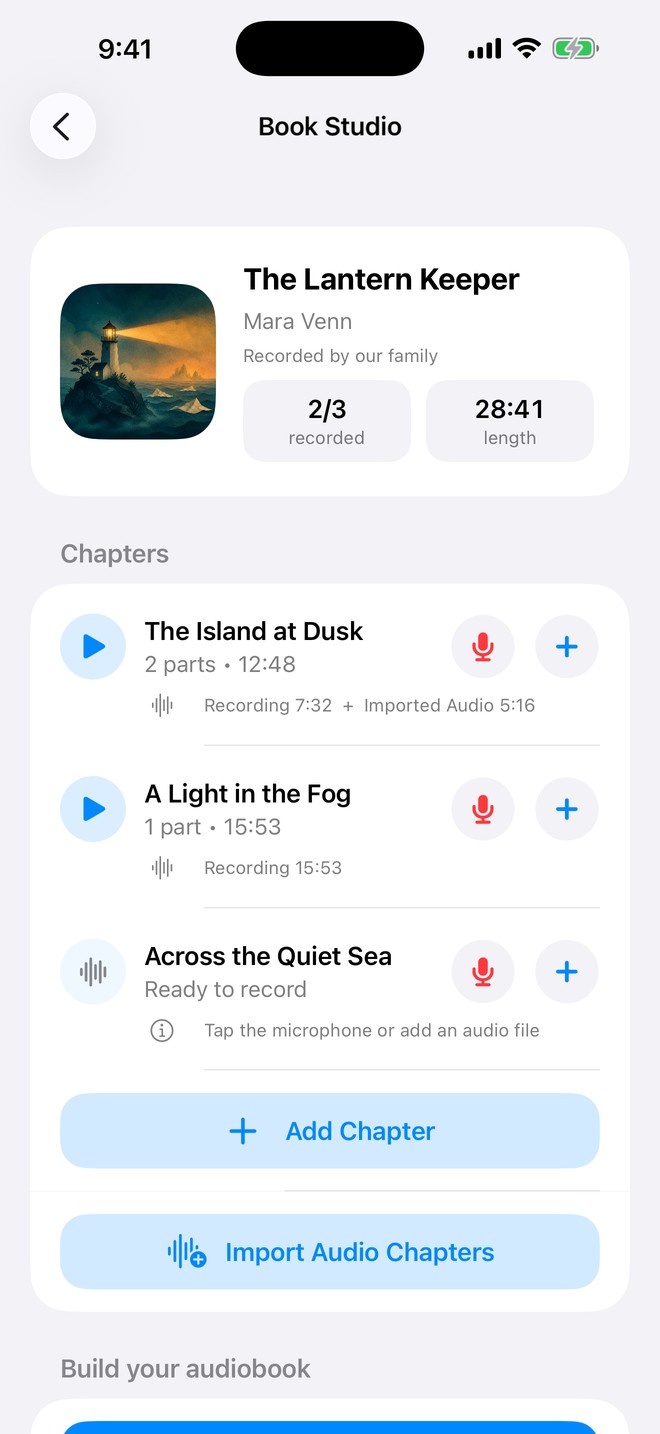 Cheeta Studio for family audiobooks